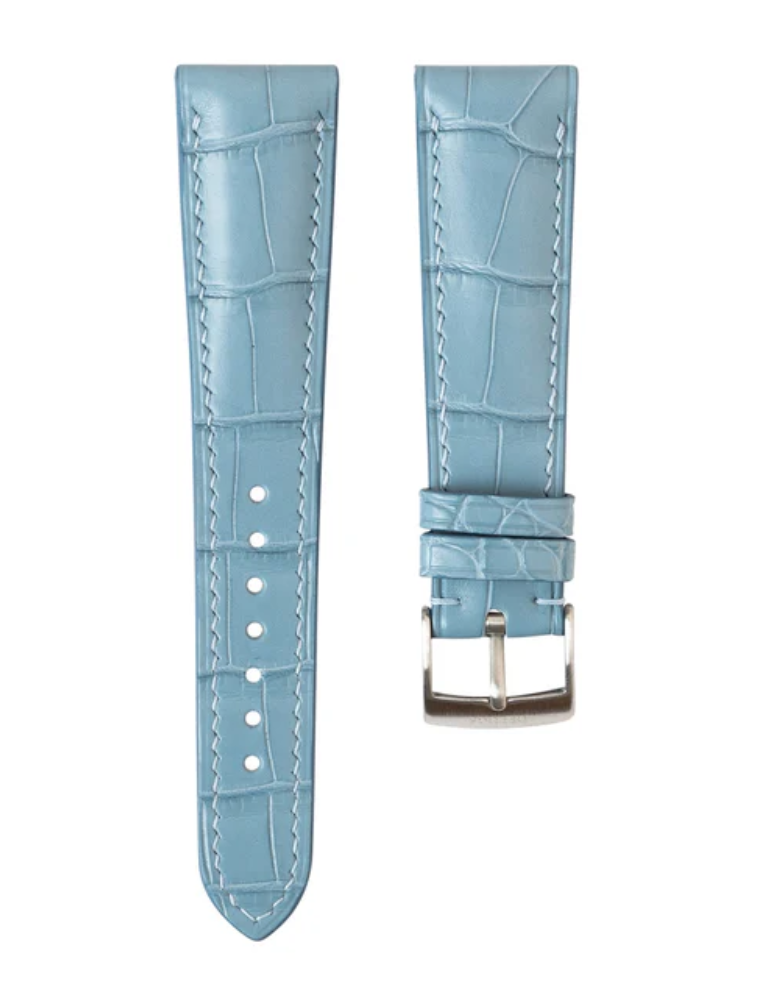 Delugs Matte Astral Blue Alligator Signature Strap